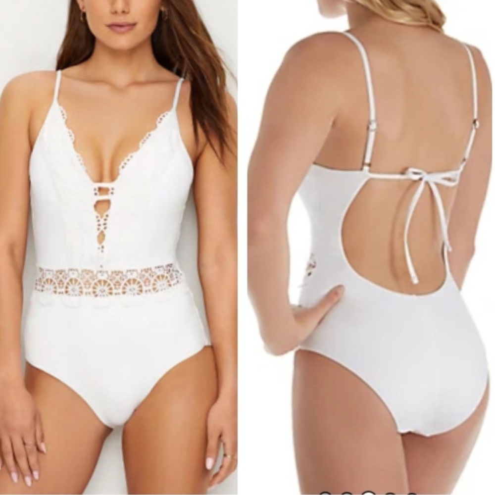BECCA | Muse Crochet Tie Back One Piece